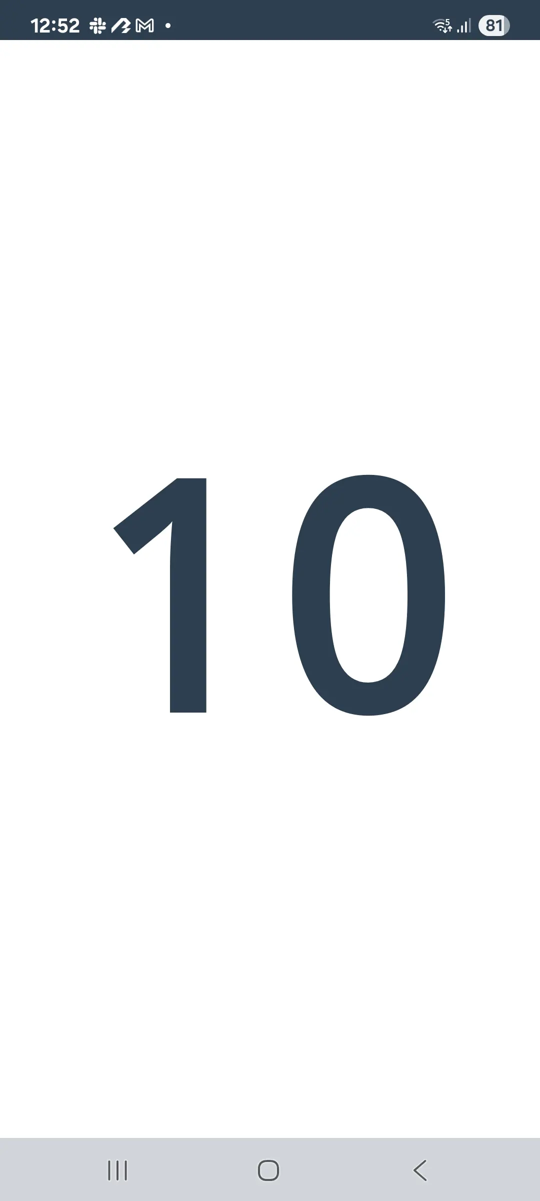 Feltmatch timer viser fase 2 med aktiv nedtelling