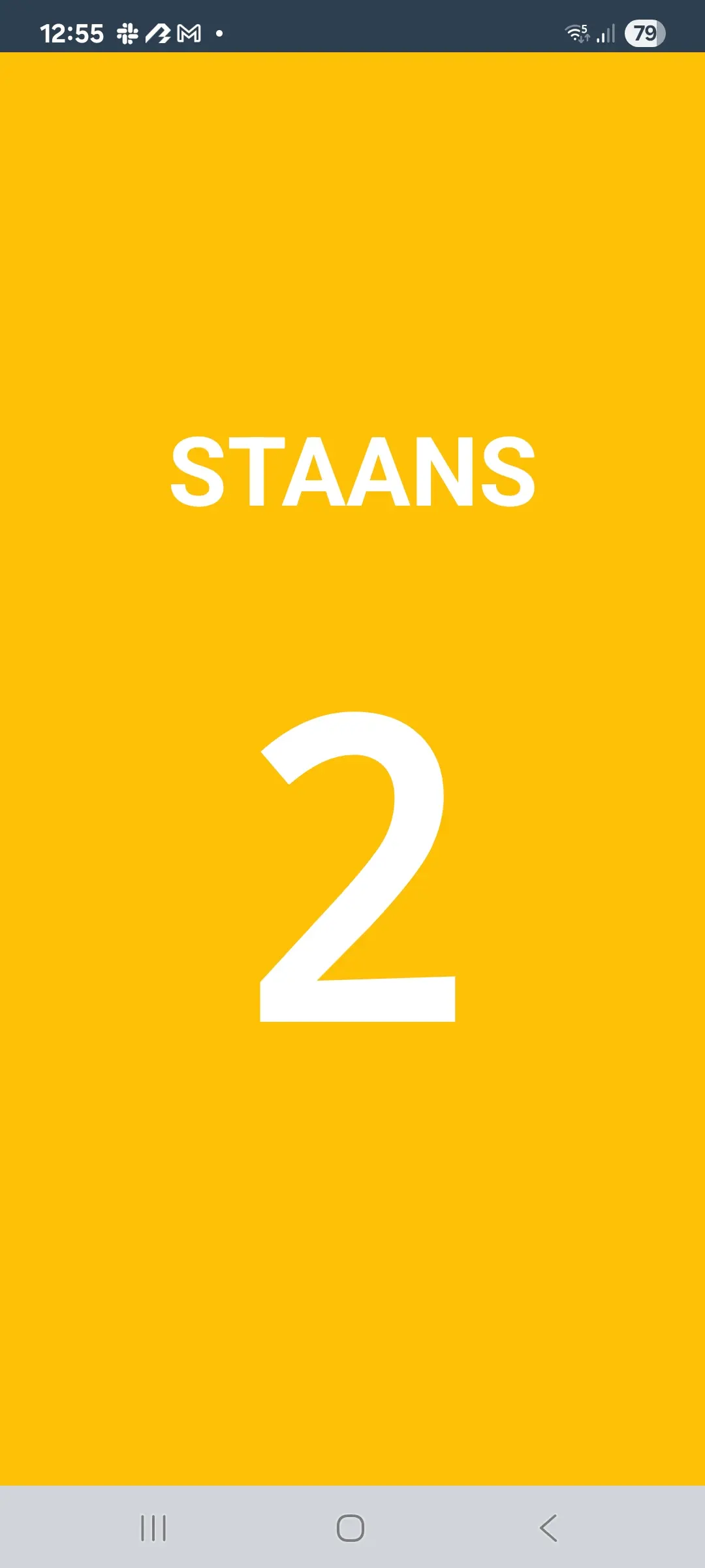 Feltmatch timer i pause-modus med stans-indikator